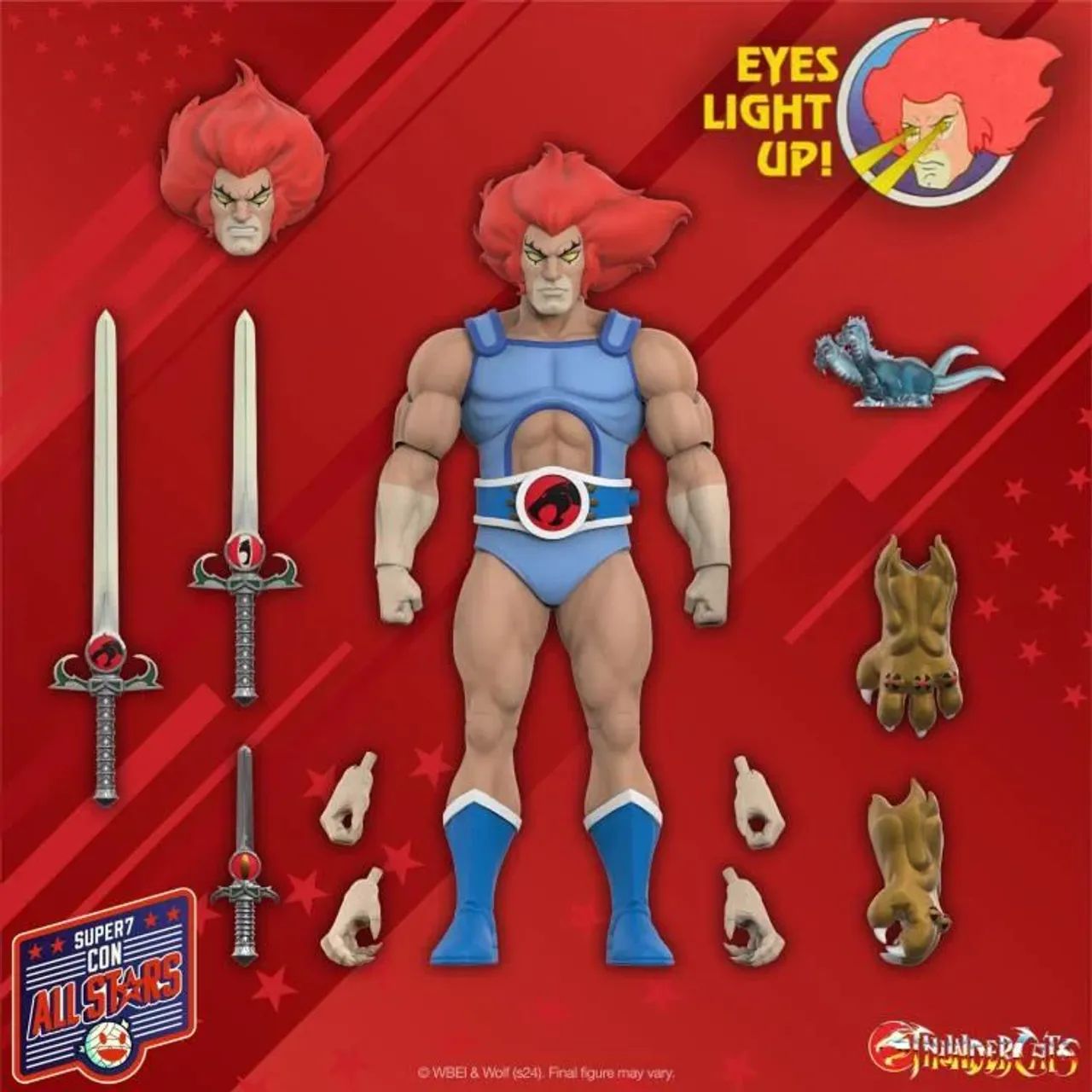 ThunderCats ULTIMATES! Lion-O (LED Eyes) Super7 Ascende olhos - Foto 2