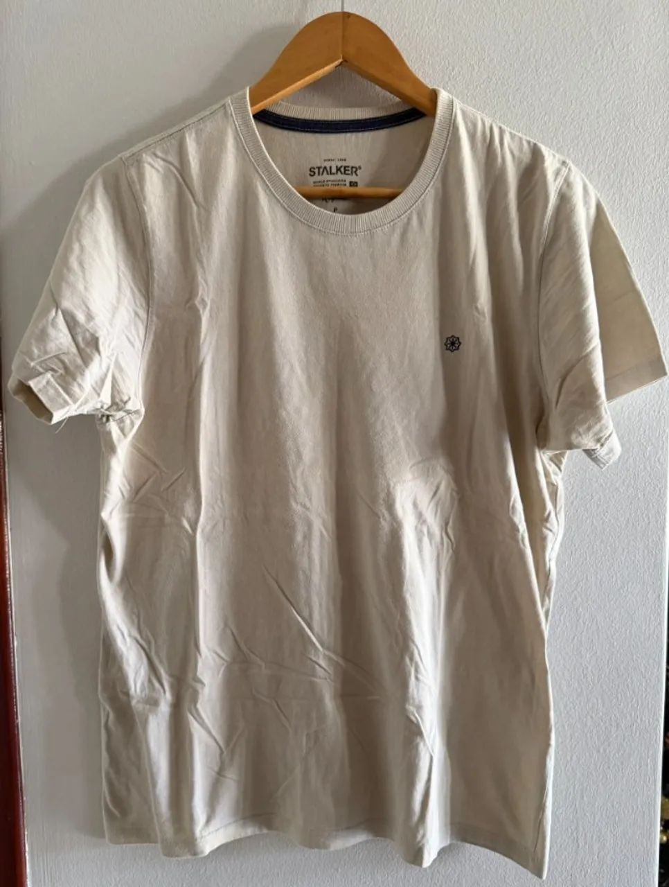 Camiseta básica Stalker, cor bege, Tamanho P