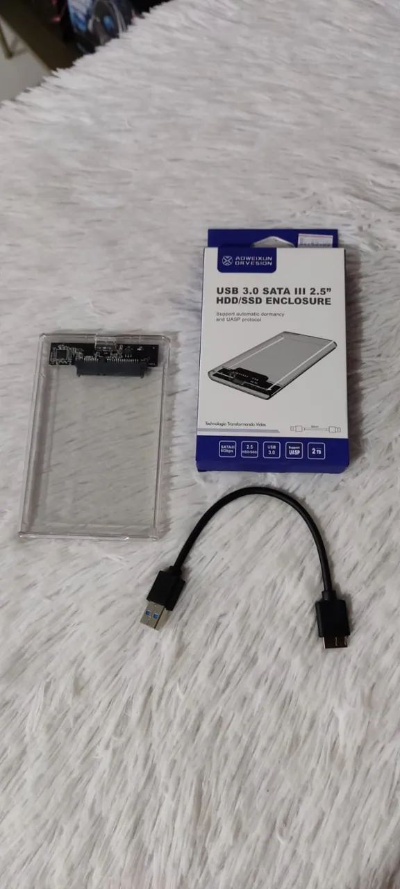 Case para Hd e Ssd Externo usb 3.0 Lacrado - Foto 2