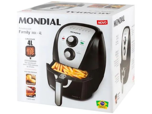 Air Fryer Mondial Family AFN-40-BI Preto 4L com Timer