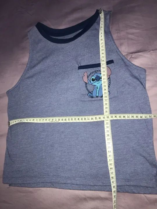 Camiseta Stitch Azul - Foto 4