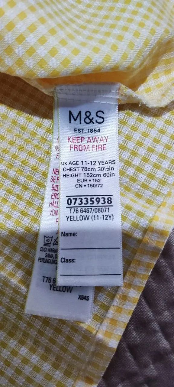 Vestido Marks & Spencer Xadrez Amarelo - Foto 5