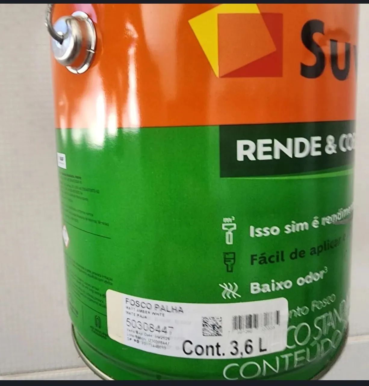 Tinta Suvinil Exterior/Interior palha fosca - 3.6L - Foto 3