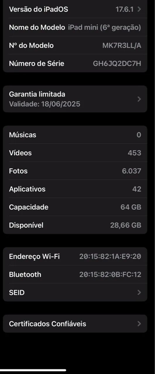 iPad mini 6 na garantia  - Foto 6
