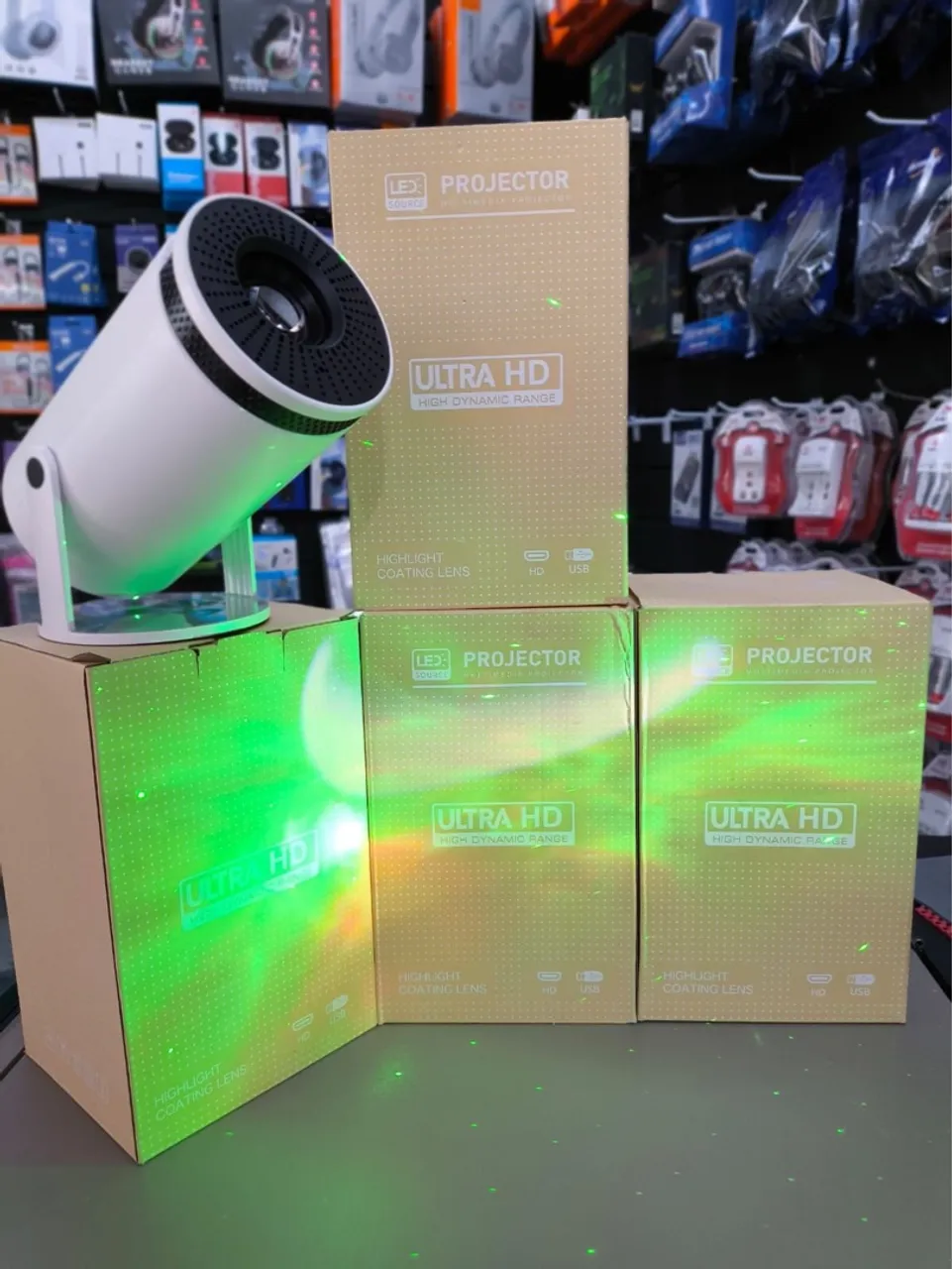 Projetor Portátil Mini Ultra HD - Alta Qualidade