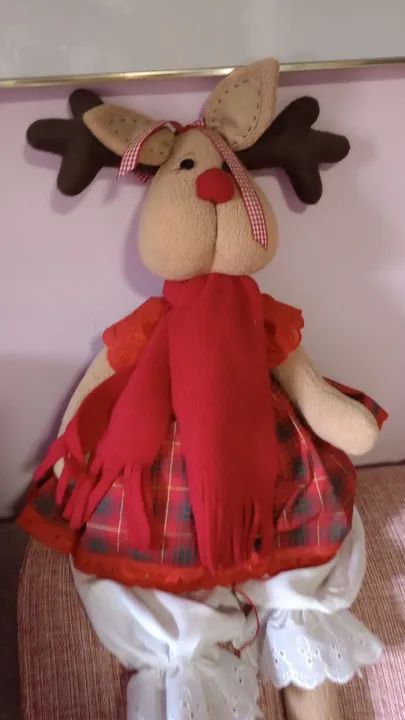 Boneca de Pelúcia Rena - Natalina