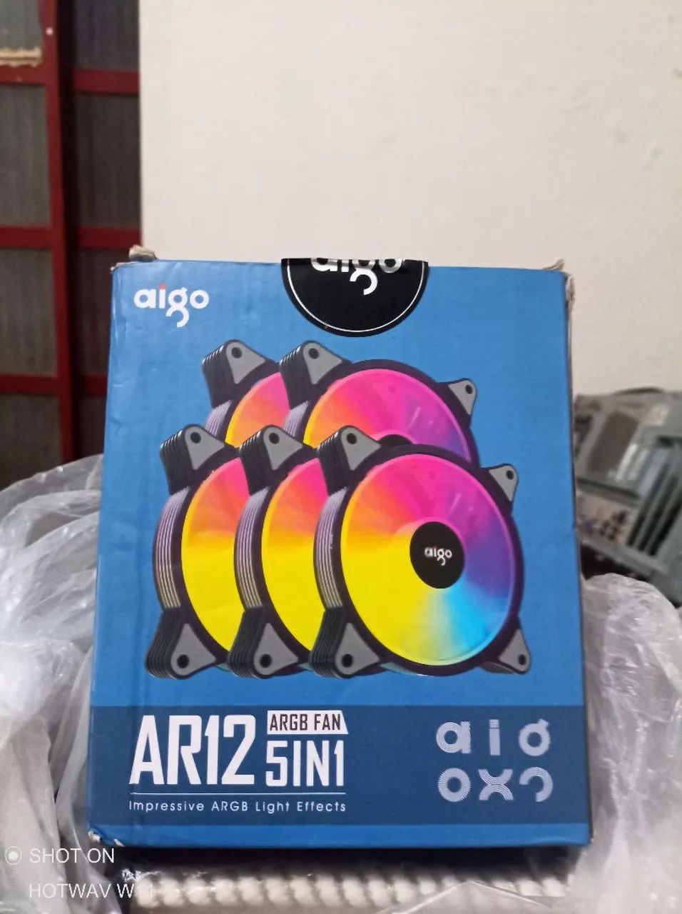 Conjunto de 5 Fans Aigo totalmente funcionando. - Foto 4