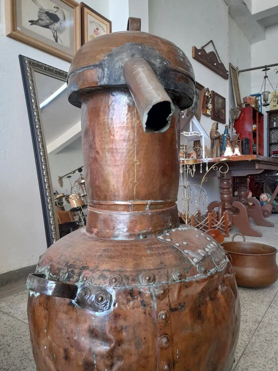 Alambique de cobre antigo - Foto 4