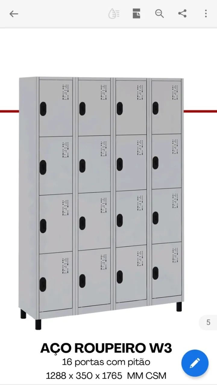 GUARDA VOLUMES EM AÇO PARA FUNCIONARIOS -zap 71 - *  - Foto 2