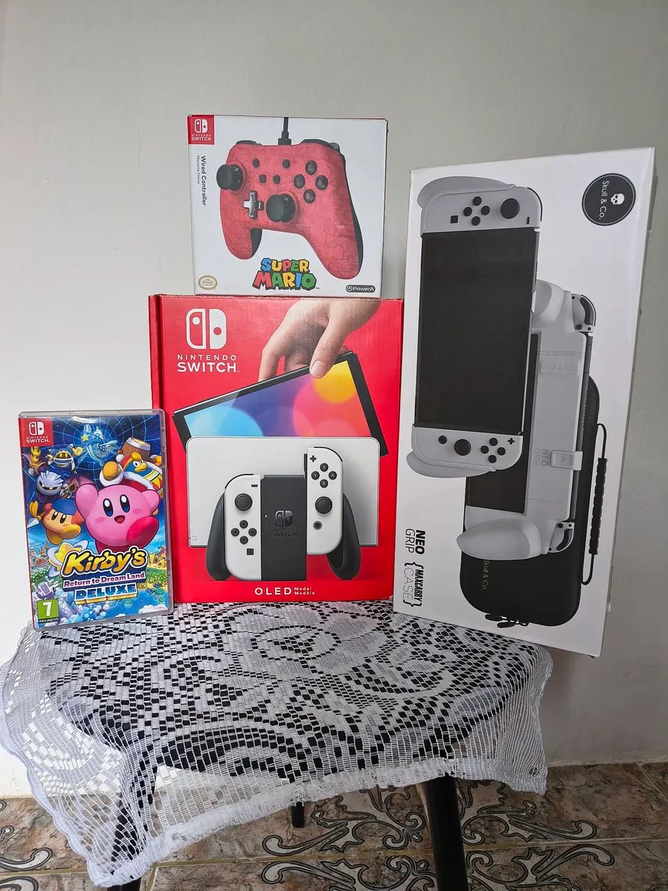 NINTENDO SWITCH OLED (BRANCO) *BLOQUEADO* - Foto 6
