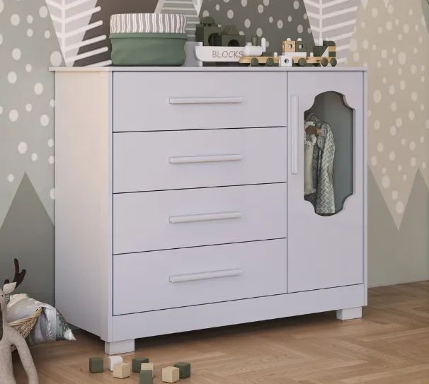 Comoda 1.20cm Charlo Nut, 100% MDF (Nova) - Foto 3