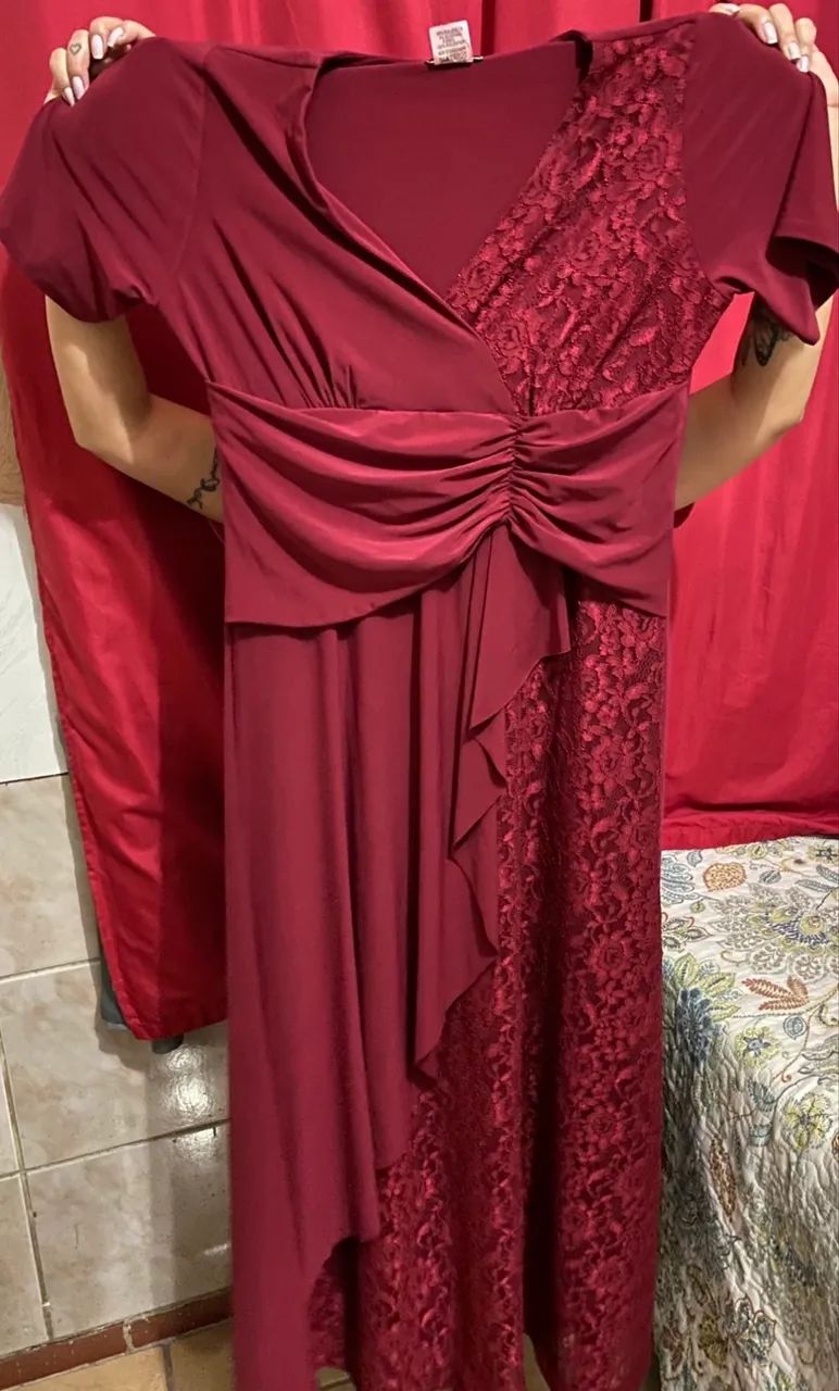 Vestido de festa Marsala  - Foto 2