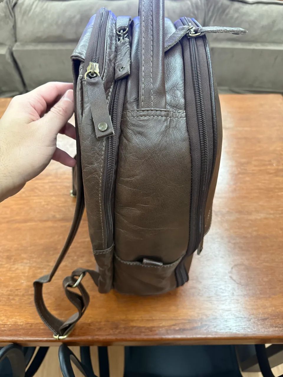 Mochila de couro 
