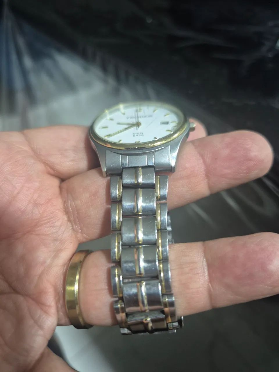 Relógio TECHNOS  STEEL  5ATM  À QUARTZ   -   FUNCIONANDO PERFEITAMENTE - Foto 5