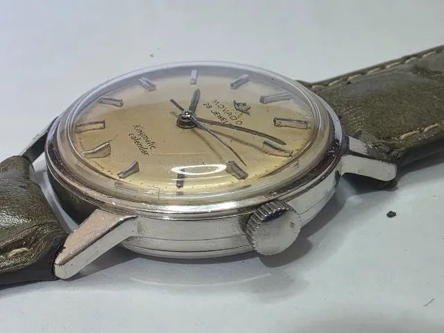 Movado Antigo Automatico Bumper Martelo Cal 536 Swiss Made - Foto 3
