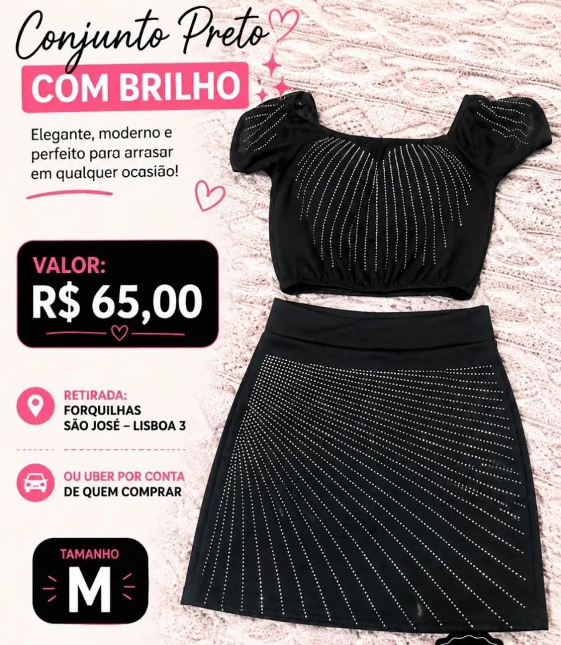  conjunto feminino M
