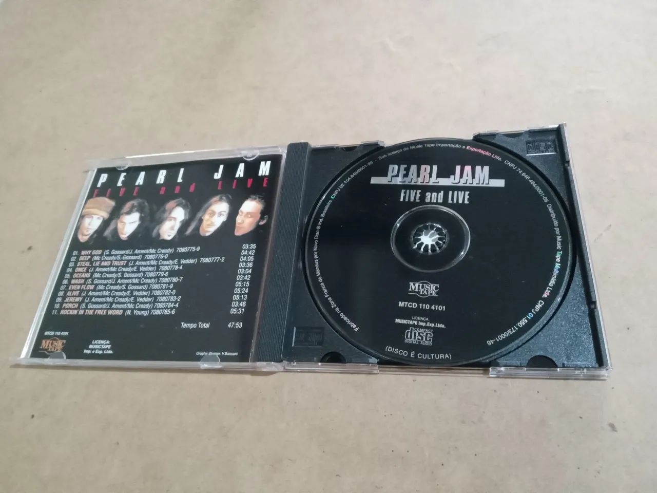 Cd pearl Jam five and live - Foto 3