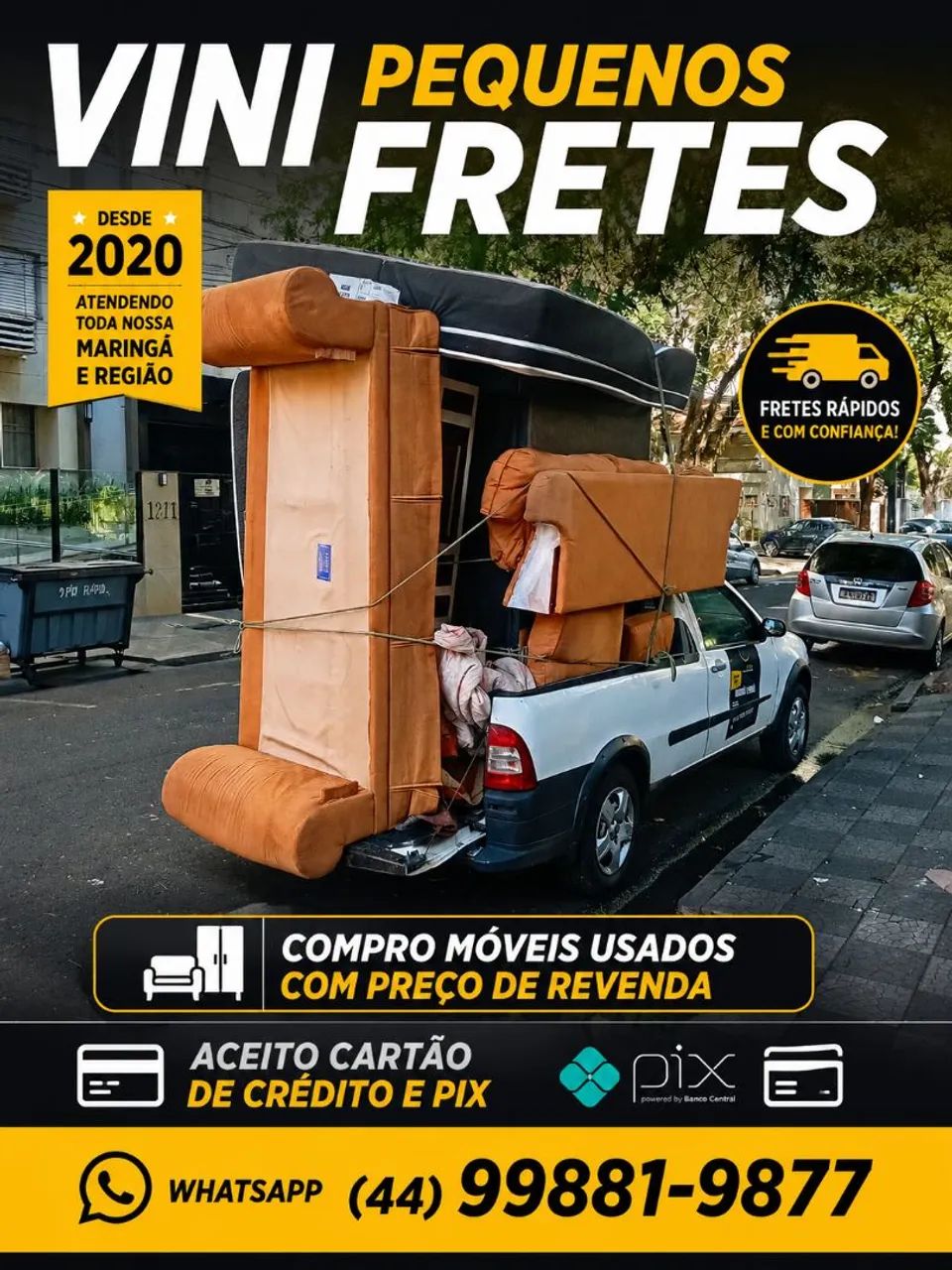 Pequenos fretes maringa e região WhatsApp 44- * Vinicius 