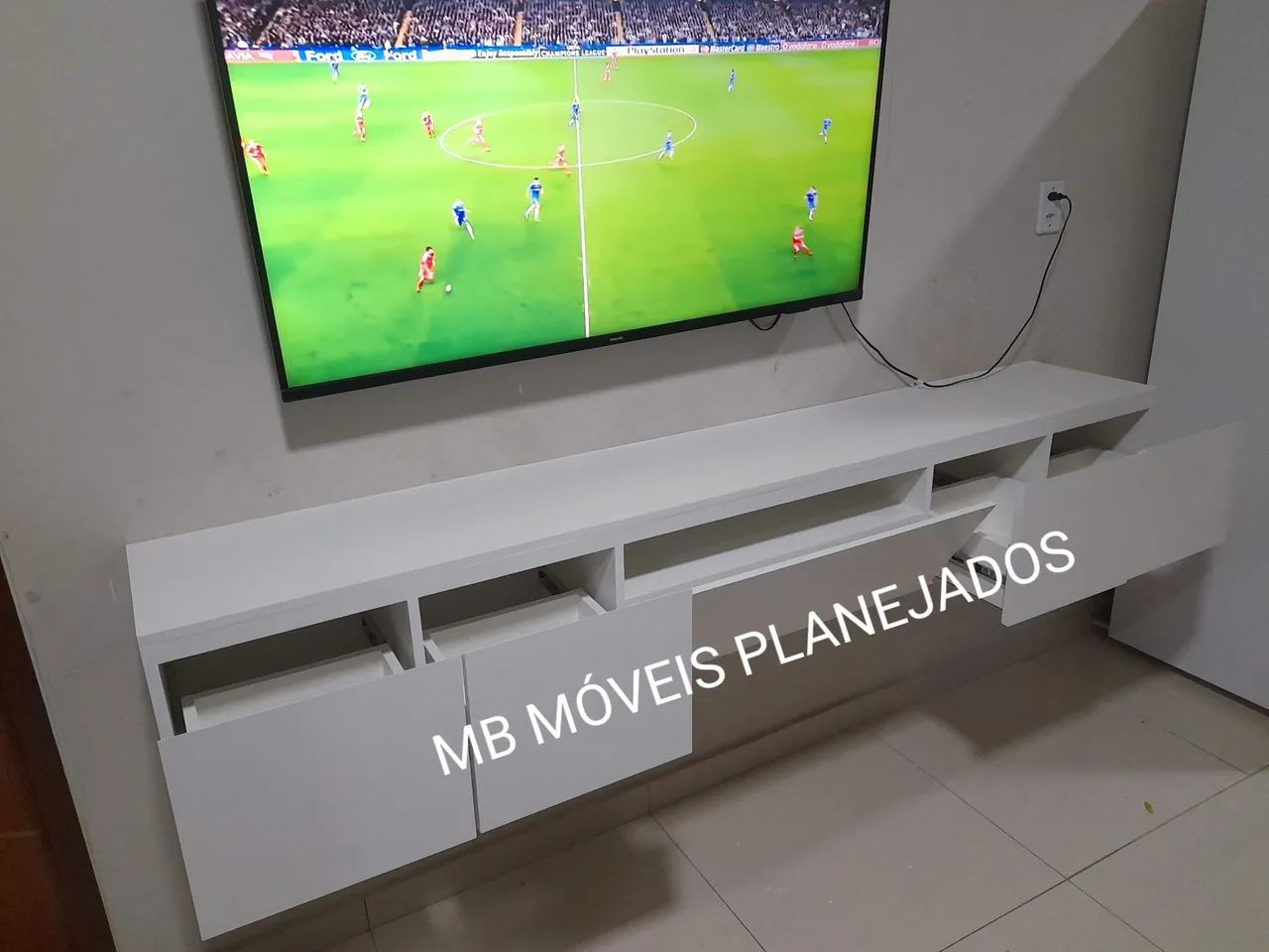Home novo 100% MDF branco  - Foto 3