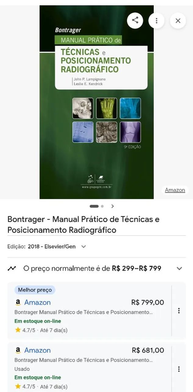 LIVRO BONTRAGER NONA EDIÇÃO - 300,00 - Foto 5