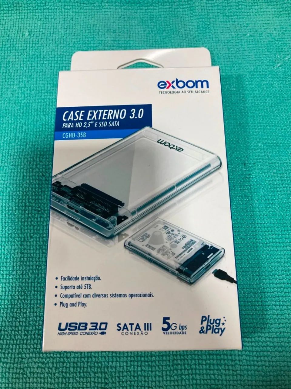 CASE HD SSD EXTERNO TRANSPARENTE        - Foto 3