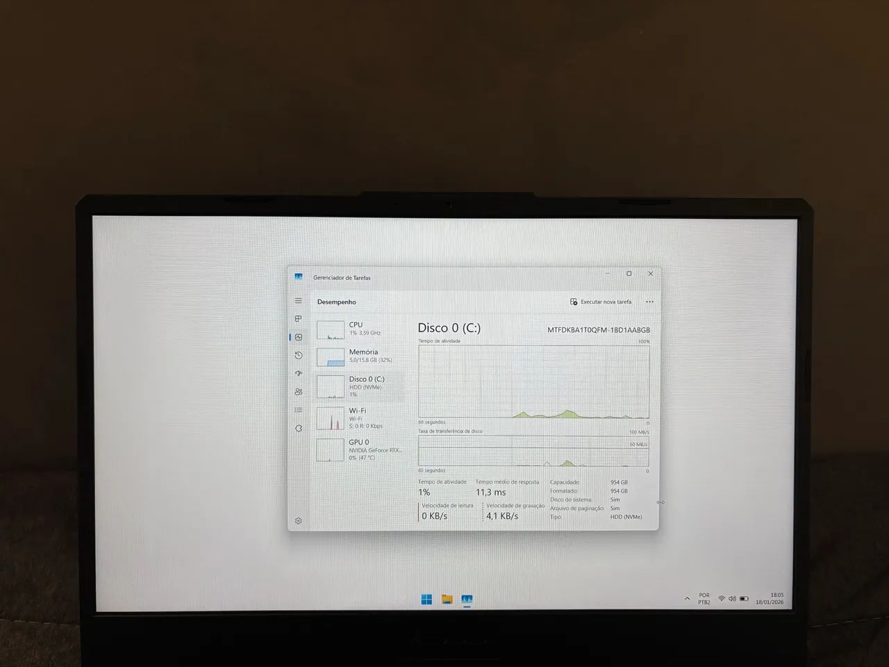 Asus TUF A15 - Notebook Gamer - RTX 3050 - Ryzen 7 - SSD 1TB - Foto 5