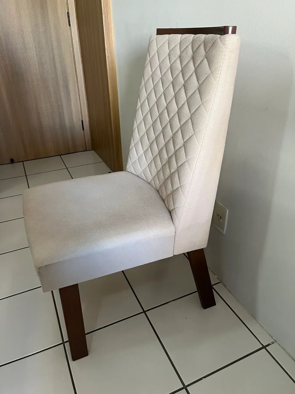 Conjunto de 6 Cadeiras de Jantar Estofadas - Foto 4