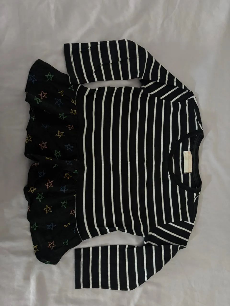 Blusa Fábula listrada manga comprida - Foto 3