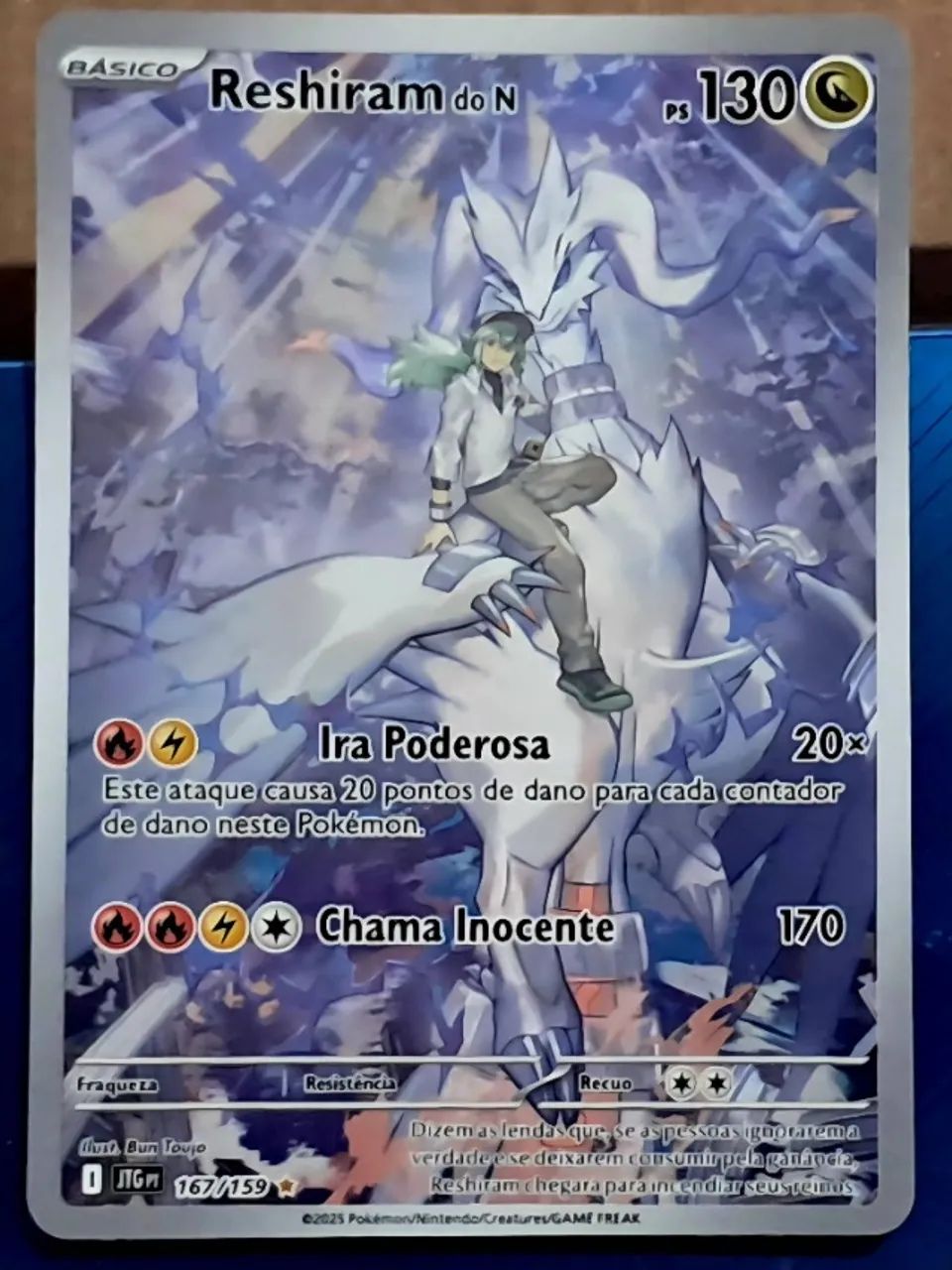 Carta pokémon- Reshiram do N (167/159)
