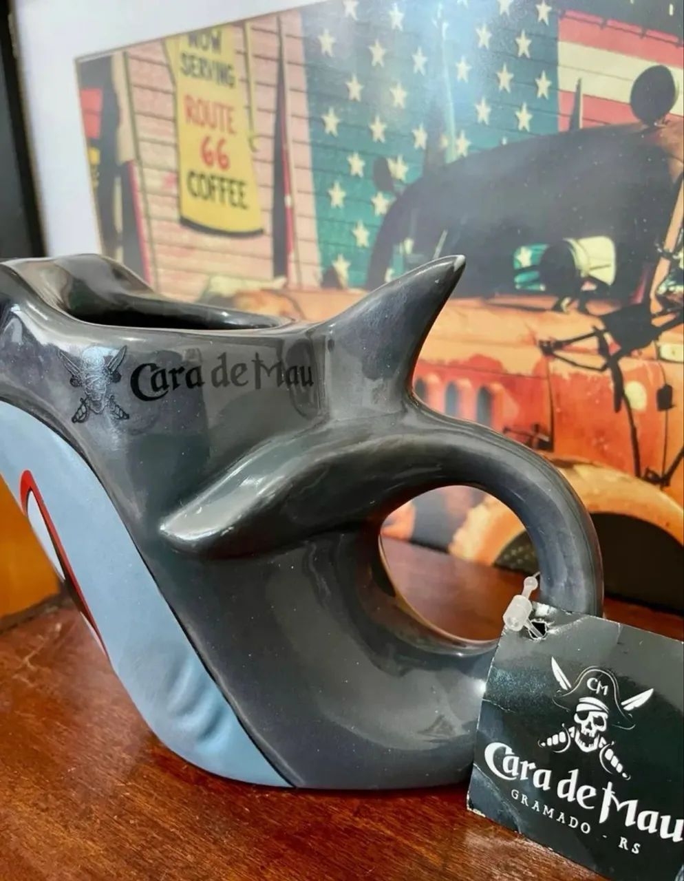 CANECA TUBARÃO DA ICÔNICA MARCA CARA DE MAU   - Foto 4