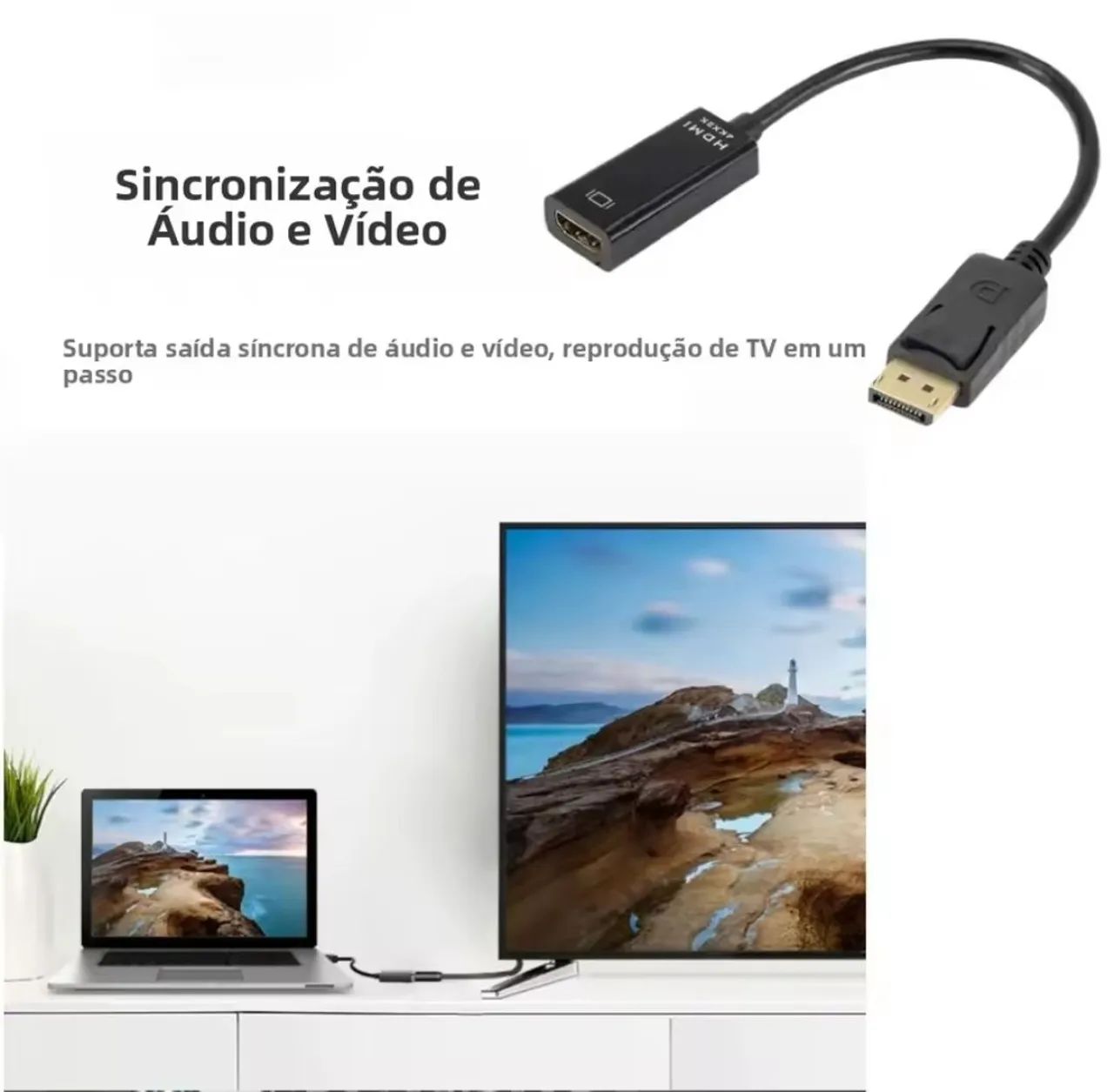 Conversor DisplayPort(DP) para HDMI - Foto 2