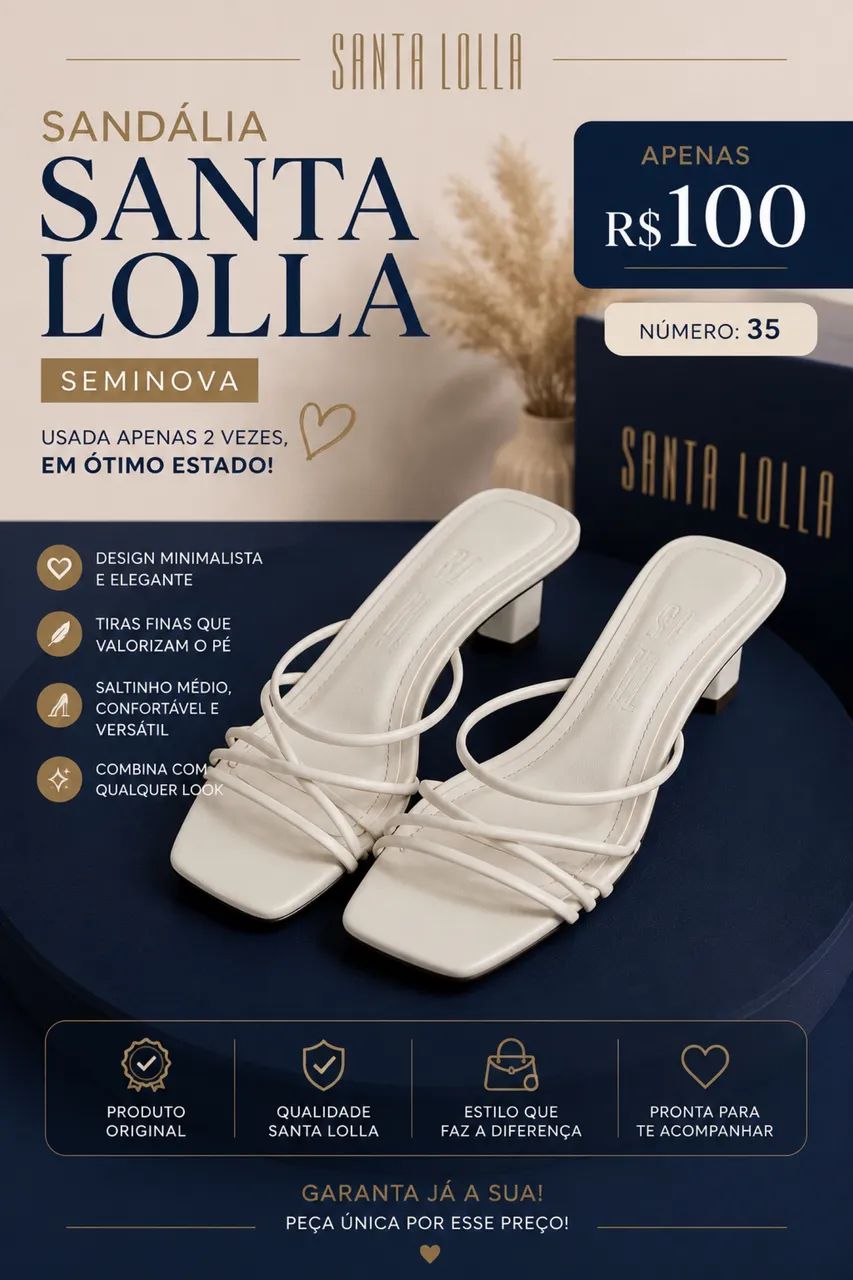 SANDÁLIA SANTA LOLLA