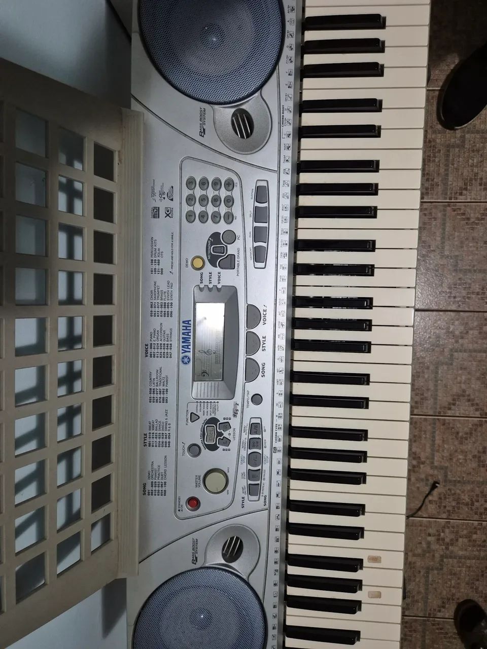 Teclado Original Yamaha Completo Prata - Foto 3