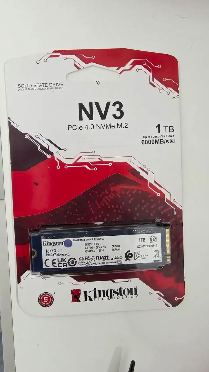 SSD NV3 Kingston 1TB - lacrado