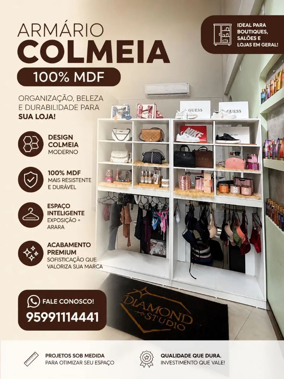 Móveis pra loja projetados 