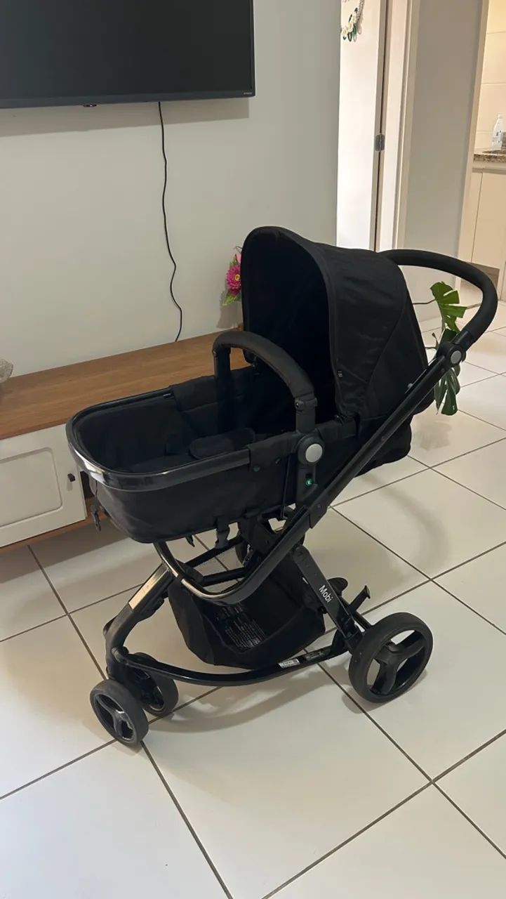 Carrinho de bebê 2 em 1 - bebê conforto e Moisés  - Foto 3