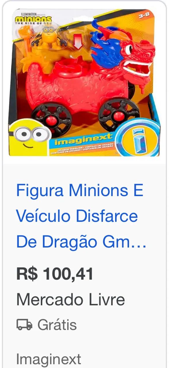 Carrinho Dragão com Minion - Foto 3