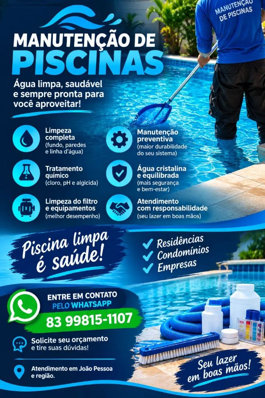 Manutenção de piscina 