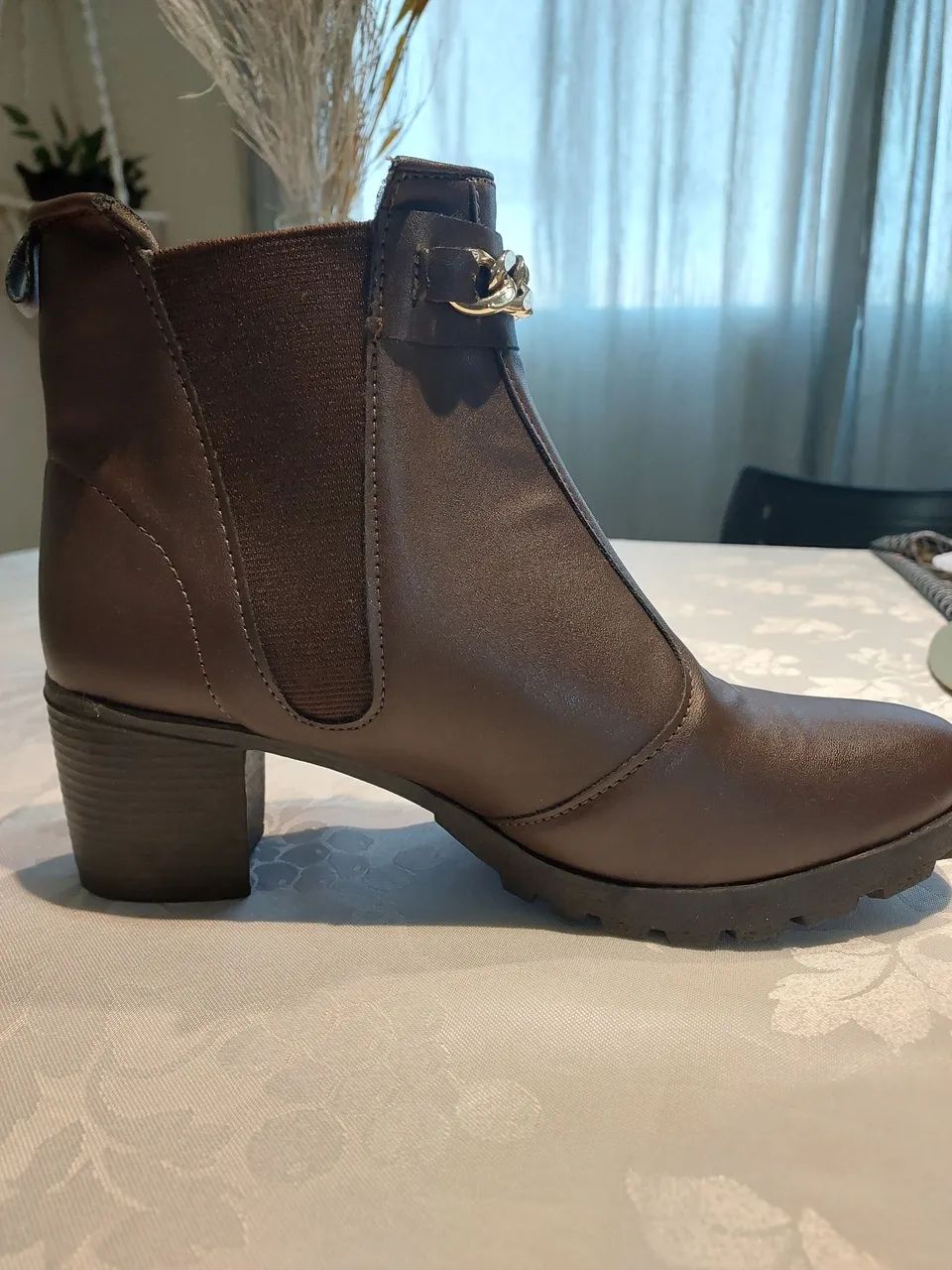 Bota inverno  com salto  - Foto 4