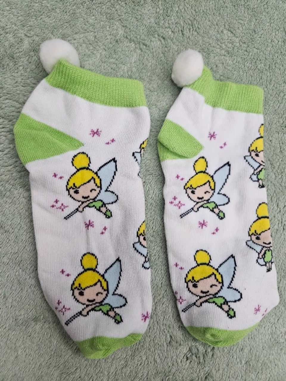 Meias Disney Original Tinkerbell tam 28 a3 - Foto 3