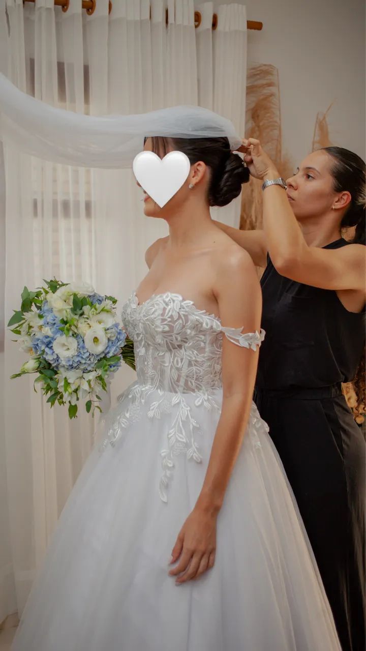 Vestido de Noiva romântico - Foto 3