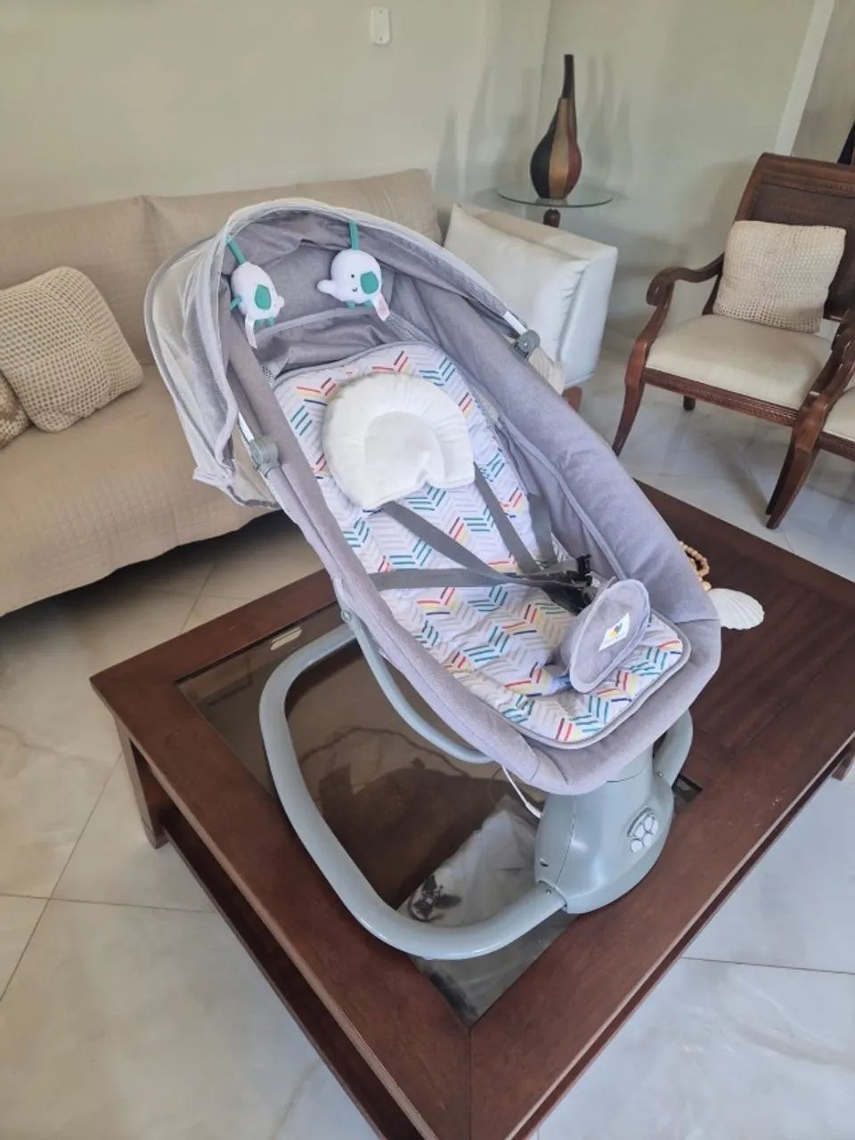 Cadeira de balanço para bebê automática  - Foto 2