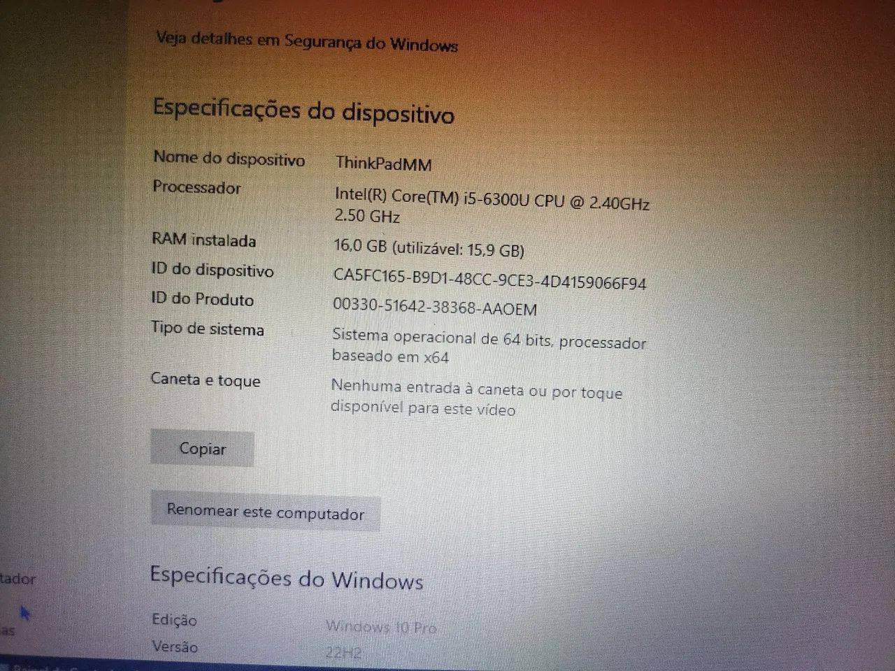 ThinkPad 16 ram i5 - Foto 4