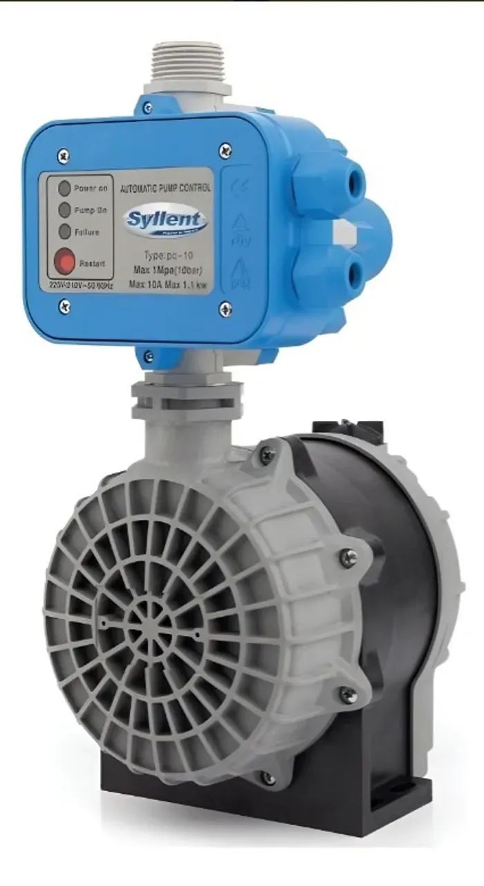 Pressurizador hidraulico agua, bomba Syllent 1/4 cv com pressostato, pressurizadora 220v - Foto 3