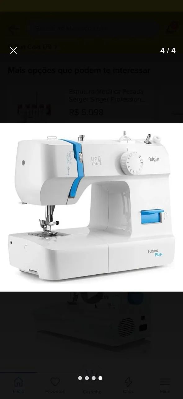 Maquina costura Elgin Genius plus