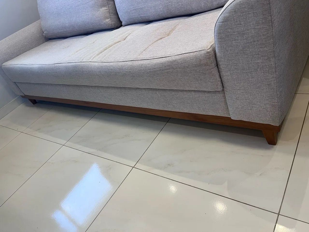 Sofá cama em linho - Foto 2