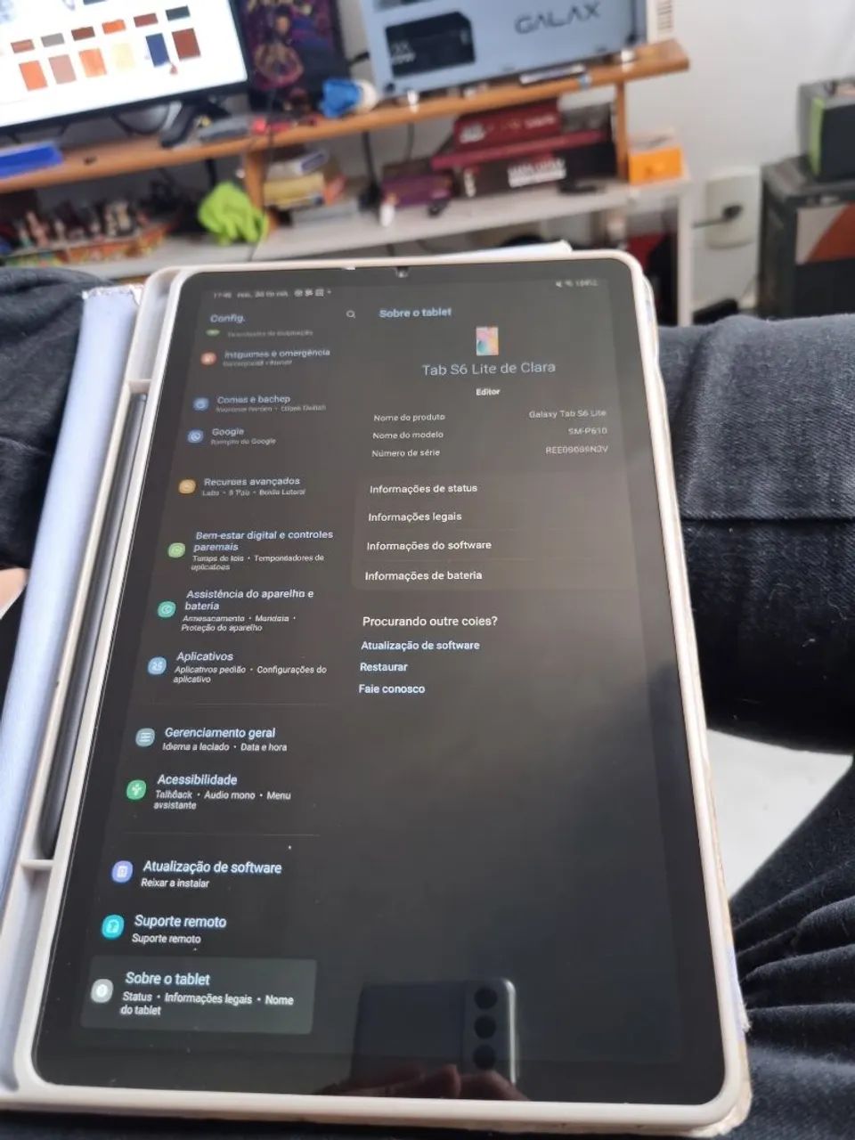 Tablet  Tab S6 lite com caneta 