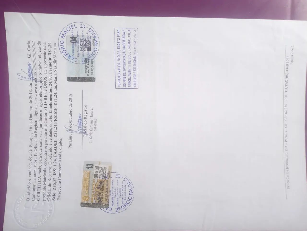 Vendo terreno em Pacajus Ceará 