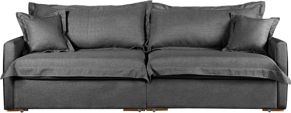 Sofá cama 4 lugares preto - Foto 2