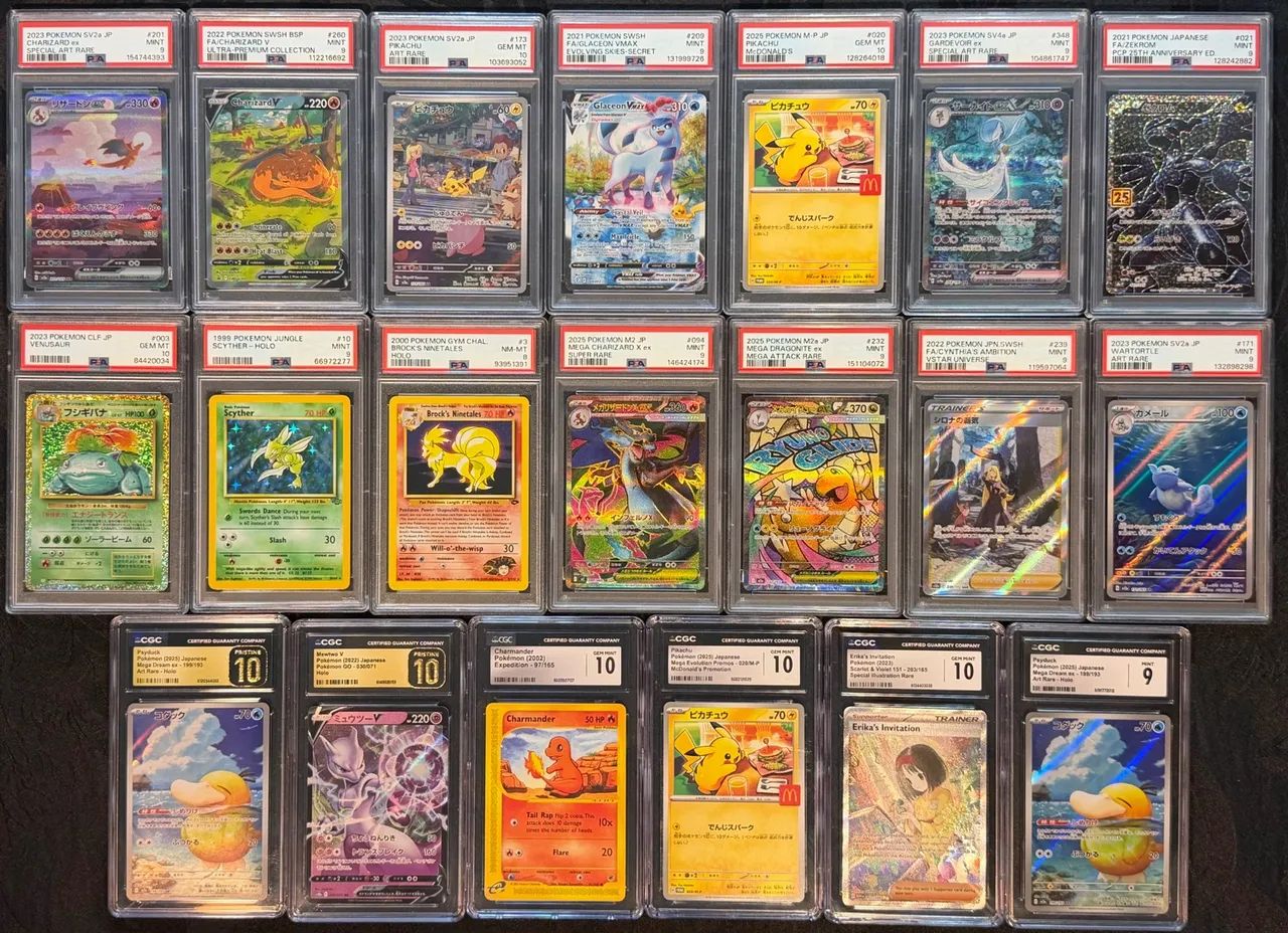 Cartas de Pokémon graduadas 